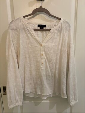 Sanctuary Textured Henley Top - Long Sleeve